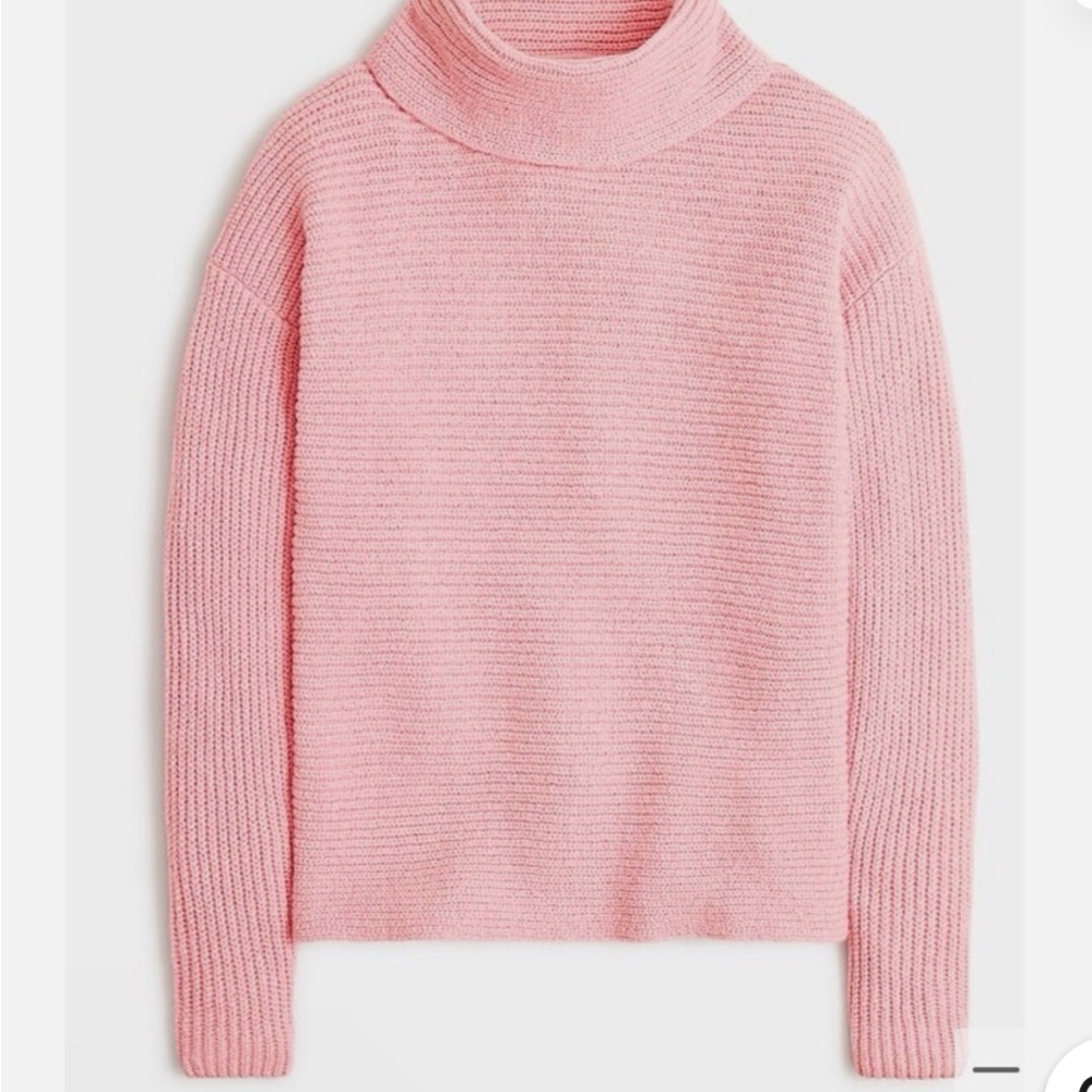 Pink Turtleneck Sweater JCREW XL